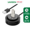 Hub USB Ugreen chia 1 cổng USB2.0 ra 4 cổng USB tốc độ cao CR106