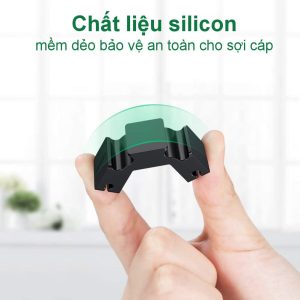 Kẹp giữ dây cáp UGREEN 70585 - Chất liệu silicon kẹp giữ dây cáp, tai nghe, chuột, … gọn gàng