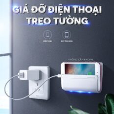 Khay đựng điện thoại treo tường không cần khoan UGREEN LP108 30394 rộng 12cm nhựa ABS cao cấp