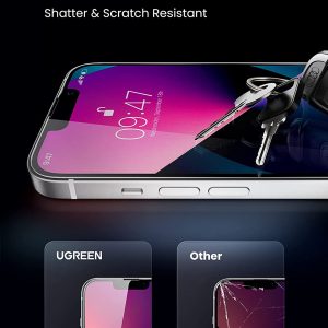 Kính cường lực UGREEN SP205 - Dành cho iPhone 13 mini, kích thước 5.4inch - Độ cứng 9H chống xước, bám vân tay - Đi kèm bộ phụ kiện tự lắp đặt