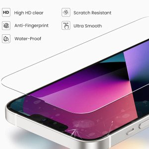 Kính cường lực UGREEN SP205 - Dành cho iPhone 13 mini, kích thước 5.4inch - Độ cứng 9H chống xước, bám vân tay - Đi kèm bộ phụ kiện tự lắp đặt