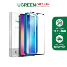 Miếng dán cường lực Xiaomi 8 UGREEN SP124 - Dán tràn viền HD - Độ cứng 9H hống trầy xước, bám vân tay (2 miếng/hộp)