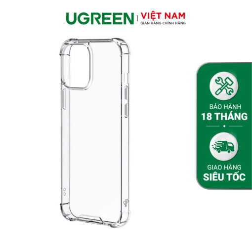 Ốp iPhone 12 chống shock UGREEN LP408 - Chất liệu TPU cao cấp chống bám vân tay, thiết kế siêu mỏng - Túi khí 4 góc chống va đập