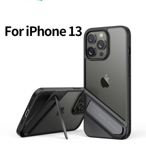 Ốp lưng kèm giá đỡ điện thoại iPhone UGREEN - Khung kim loại, vỏ TPU trong suốt chống trầy xước, bám vân tay - Dành cho iPhone 13, iPhone 13 Pro, iPhone 13 Pro Max