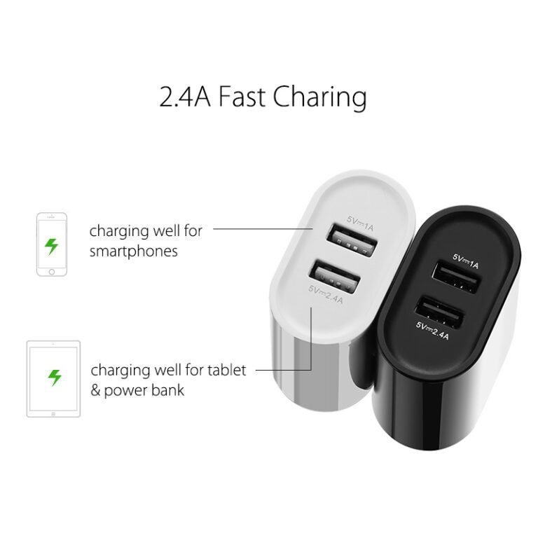 Sạc 2 cổng USB-A UGREEN CD104 - Dòng sạc tối đa 3.4A (Tối đa 2.4A mỗi cổng) - Hình ảnh 4