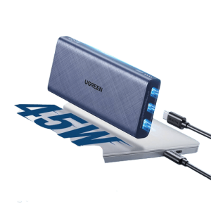 Sạc dự phòng 20000mAh UGREEN 80304 Hỗ trợ sạc nhanh 45W ?Sạc cho điện thoại máy tính bảng Macbook - Bảo hành 12 tháng