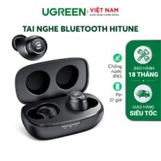 Tai nghe Bluetooth TWS UGREEN WS100 - Âm thanh Hifi True Wireless, chống nước IPX5 - Sạc đầy trong 15 phút, 27h Playtime -  Hàng phân phối chính hãng - Bảo hành 18 tháng