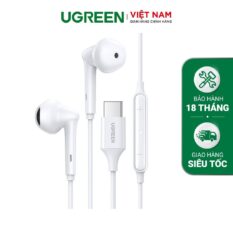 Tai nghe nhét tai cổng UGREEN 60700 Type-C Có điều khiển âm lượng, khả nằng tương thích rộng