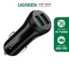 Tẩu sạc nhanh ô tô UGREEN CD114 - Sạc nhanh Quick Charge 3.0 dòng 3A, sạc đồng thời 2 thiết bị cùng lúc - Bảo hành 18 tháng