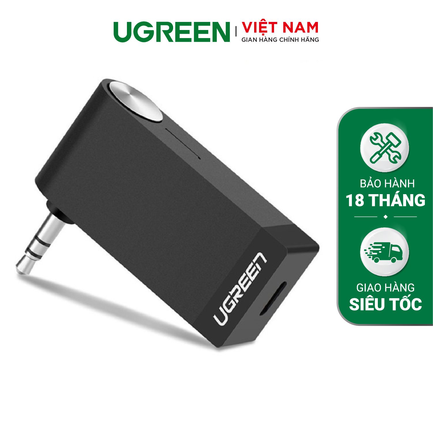 Thiết bị nhận âm thanh Bluetooth Music có hỗ trợ Mic cho Loa, Ô Tô Ugreen 30348 – Ugreen Việt Nam