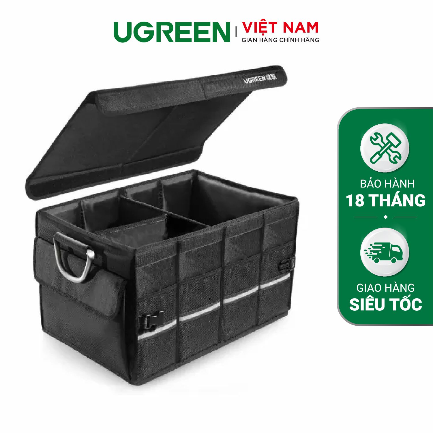 Túi đựng dụng cụ UGREEN 80710 - Kích thước 52 x 35 x 30cm - Chống thấm nước - Khung nhôm chắc chắn, chứa tốt vật liệu nặng – Ugreen Việt Nam