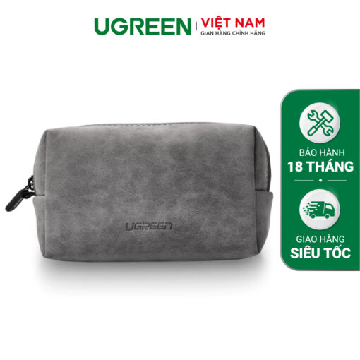 Túi đựng phụ kiện UGREEN LP285 - Chất liệu  bằng da PU cao cấp, chống thấm nước