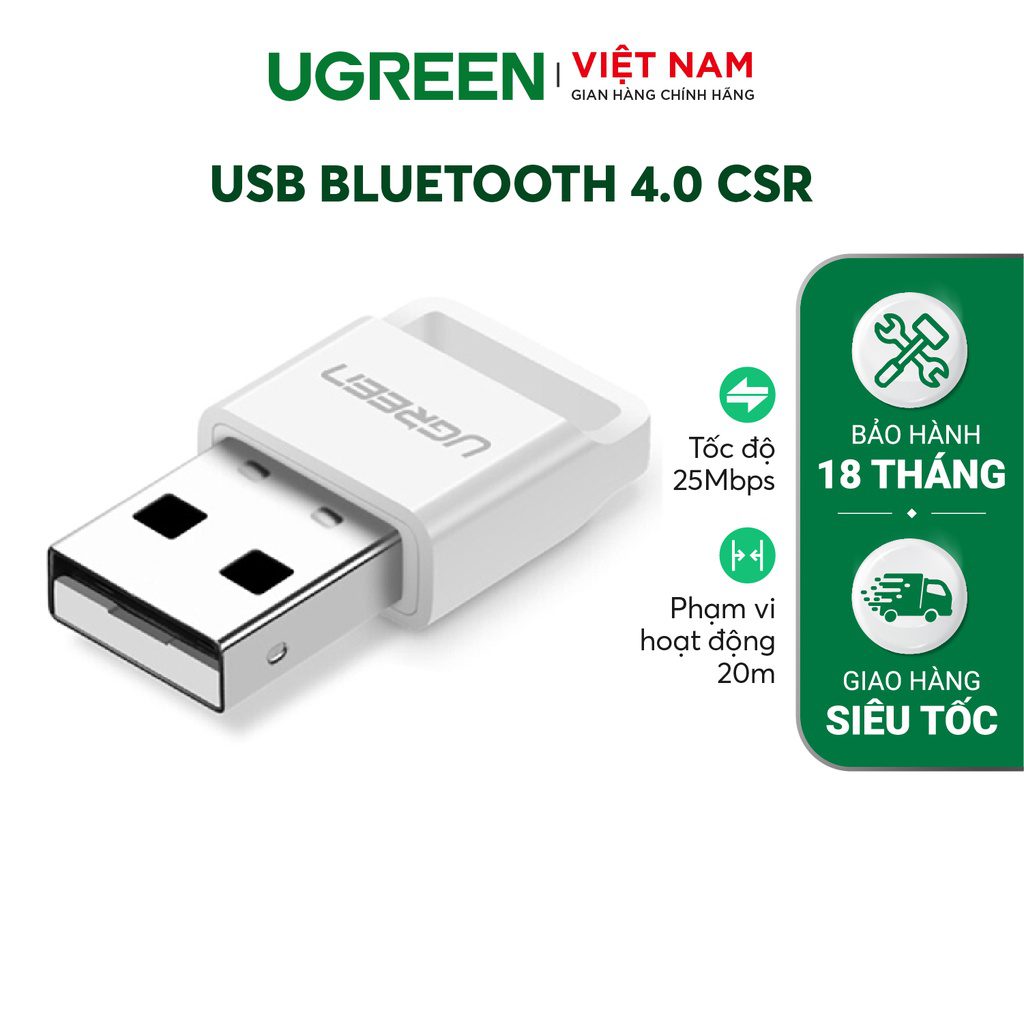 USB Bluetooth Ugreen phạm vi lên đến 20m US192 – Ugreen Việt Nam
