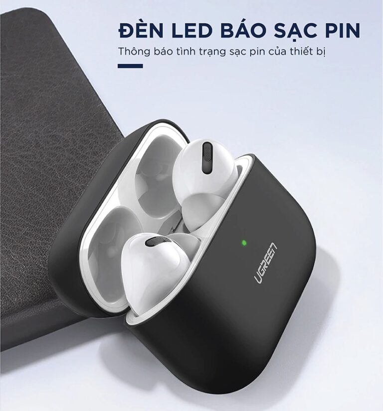 Vỏ case đựng Airpods Pro UGREEN LP234 - Hỗ trợ sạc không dây, chống trầy xước, bám vân tay - Hàng phân phối chính thức