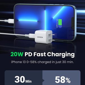 Củ sạc nhanh Type C 20W UGREEN 10219 nhỏ gọn