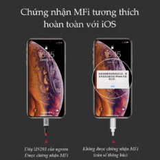 Cáp sạc iPhone UGREEN US293 Chuẩn Mfi, Truyền dữ liệu tốc độ 480Mbps