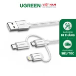 Cáp sạc và truyền dữ liệu 3 trong 1 Ugreen US186