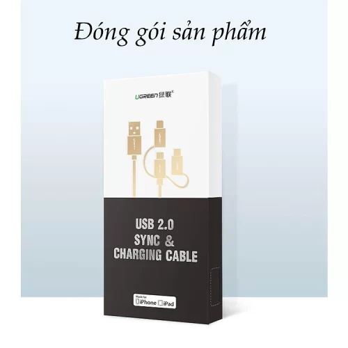 Cáp sạc và truyền dữ liệu 3 trong 1 Ugreen US186