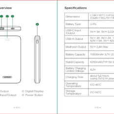 Pin sạc dự phòng 10000mAh UGREEN PB198 Ultra Slim