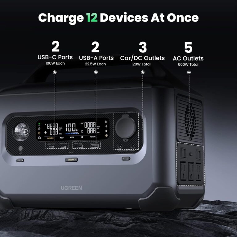 Trạm sạc dự phòng Ugreen GS600 - Hình ảnh 8