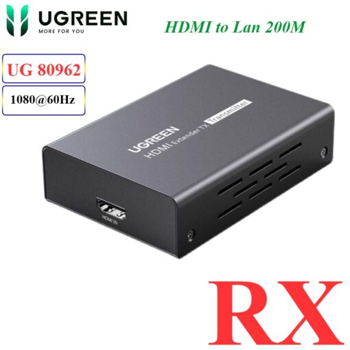 Bộ khuếch đại HDMI Ugreen qua cáp mạng RJ45 200M CM533