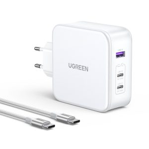Củ sạc nhanh 140W chân tròn Ugreen CD289 công nghệ GaN