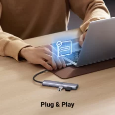 Ugreen 15395 Hub type C 2 cổng USB-A 3.0 và 2 cổng USB-C