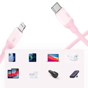 Cáp sạc nhanh type C sang lightning dài 1m UGREEN US387