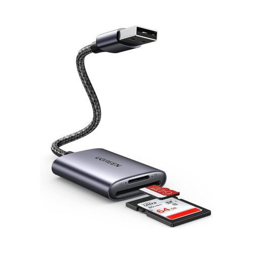 Đầu đọc thẻ nhớ cổng USB UGREEN 80887 - Hỗ trợ thẻ SD và - Tốc độ truyền lên đến 5, vỏ hợp kim tản nhiệt tốt