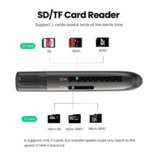 Đầu đọc thẻ TF SD UGREEN CM406 đọc 2 thẻ một lúc