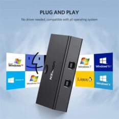 Switch chi sẻ 2 máy tính chung 1 máy in Ugreen 30345