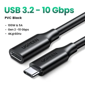 Cáp nối dài Gen 2 UGREEN 10387 Độ phân giải 4K@60Hz - Tốc độ truyền lên đến 10Gbps