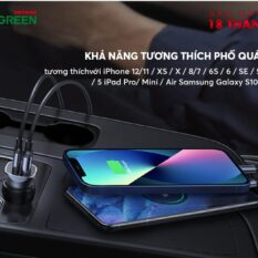 Tẩu sạc Ugreen 2 cổng USB ED018