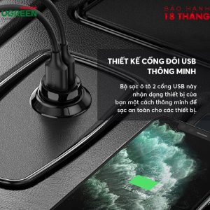 Tẩu sạc UGREEN 2 cổng USB ED018 9 Tẩu sạc UGREEN 2 cổng USB ED018
