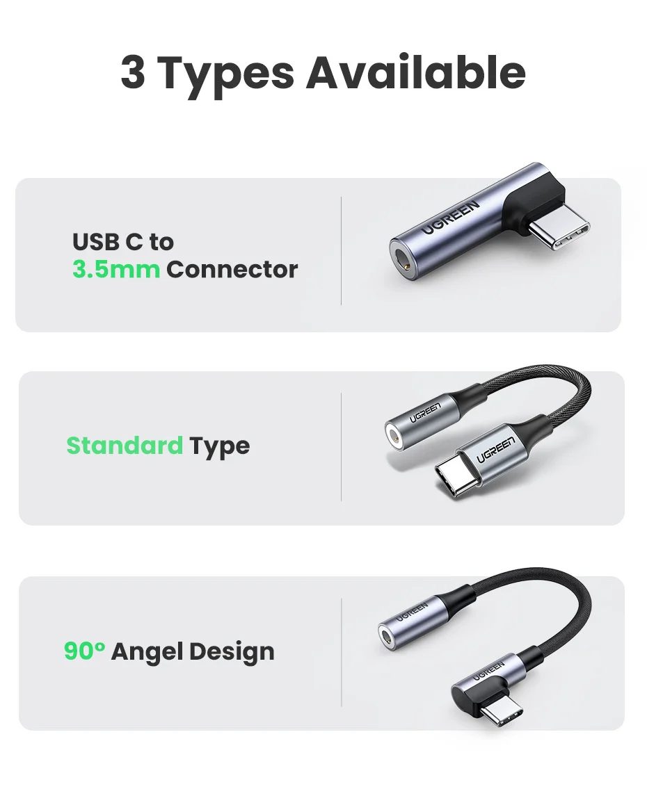Đầu chuyển USB Type C sang 3.5mm Ugreen CM460