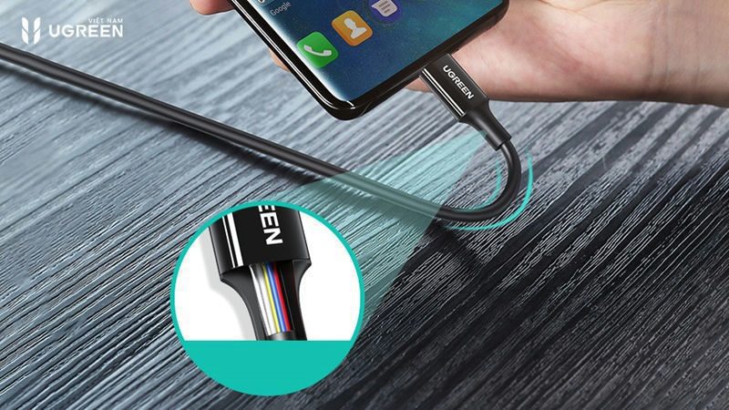 Cáp chuyển đổi Type C Ugreen chính hãng với chức năng sạc nhanh 11 cáp chuyển đổi type c