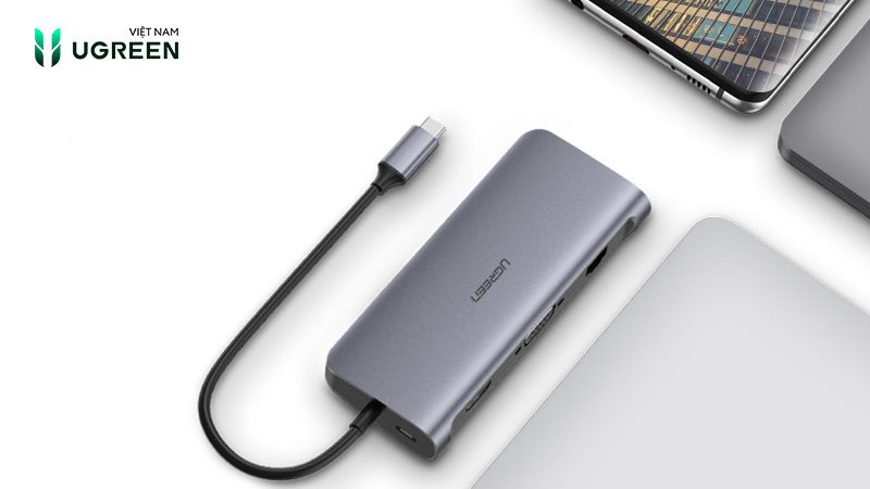 Hub chia cổng - thiết bị không thể thiếu khi dùng macbook 13 Hub chia cổng