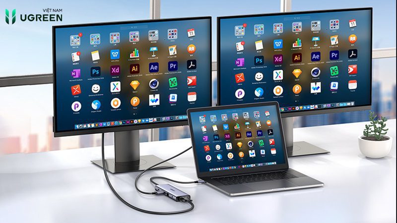 Hub USB C 10 cổng - Chỉ cần kết nối cho mọi chức năng! 11 Hub USB C
