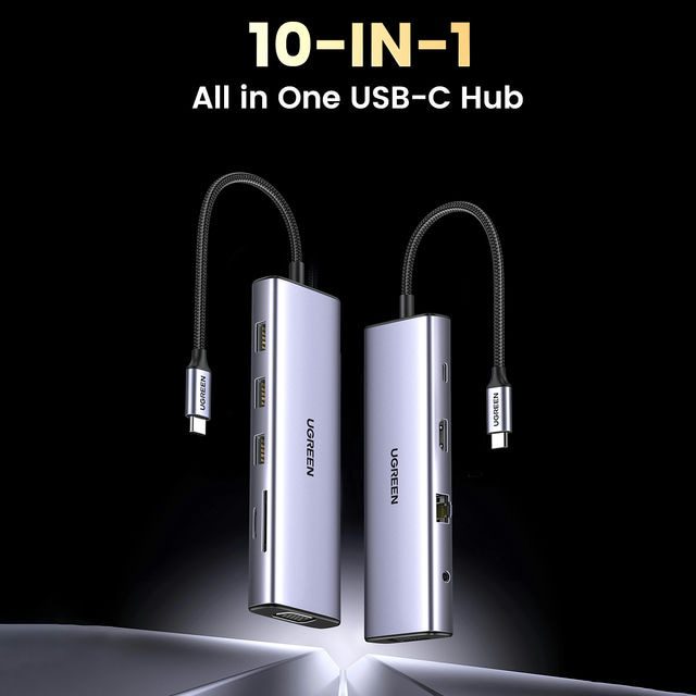 Hub USB C 10 cổng - Chỉ cần kết nối cho mọi chức năng! 11 Hub USB C
