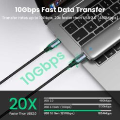 Cáp sạc nhanh Thunderbolt Type C Ugreen US355 truyền hình ảnh