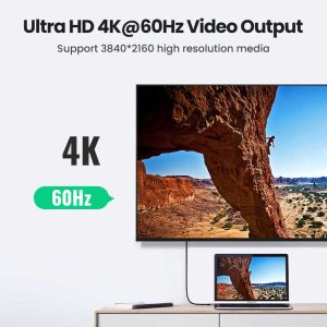 Cáp Thunderbolt Type-C UGREEN US355 truyền hình ảnh