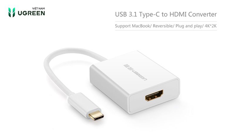 4 cáp chuyển đổi Type C sang HDMI Ugreen tốt nhất cho laptop 10 Cáp chuyển đổi type C