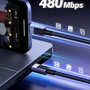 Cáp sạc nhanh USB Type C 1m sạc và truyền dữ liệu Ugreen L512