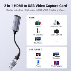 Card Ghi Hình LiveStream HDMI to USB-A/USB-C UGREEN CM489