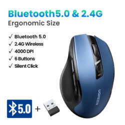 Chuột Bluetooth công thái học Ugreen MU006