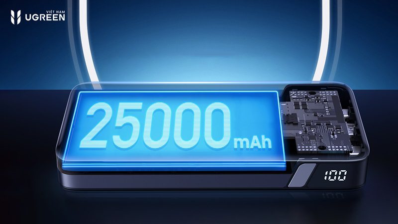 Pin sạc dự phòng 25,000mAh “gánh team” mọi thiết bị sạc 11 pin sạc dự phòng