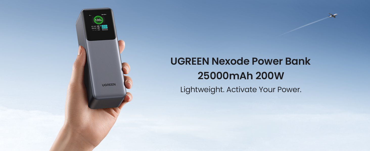 Pin dự phòng 25000mAh 200W Ugreen PB722 35525B