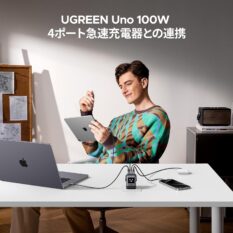 UGREEN Uno X688 Củ sạc Robot 4 cổng 100W 45514B