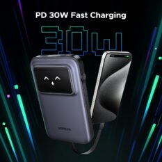 UGREEN PB511 Pin Sạc Dự Phòng 10000mAh với Cáp USB-C Tích Hợp