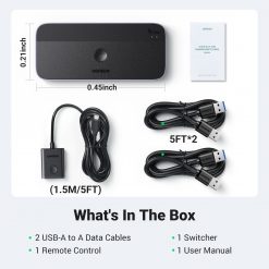 Bộ Chia Cổng USB 3.0 2 vào 4 ra Ugreen CM662
